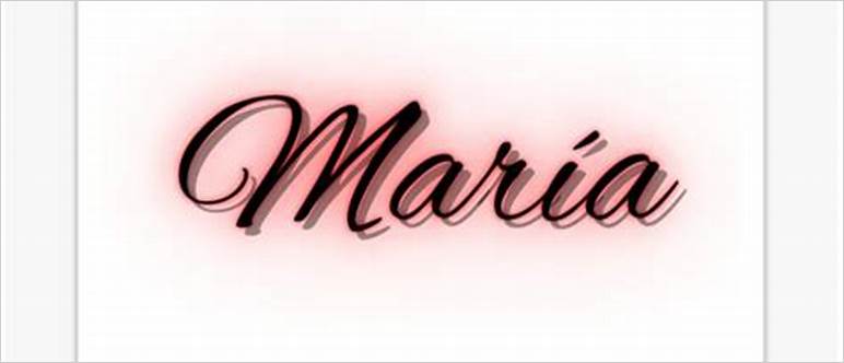 Maria name in spanish